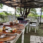 東京ドギーズガーデン - テントがあるので、途中小雨でも快適でした。