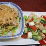 健康中華庵 青蓮 - 週替わりランチの主菜２品