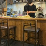 あじと - 焼いてくれてます♪♪♪