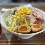 自家製麺こうじ - 野菜たっぷりタンメン、麺少なめ900円