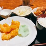 周家 - 料理写真:海老定食¥1280