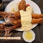 AB-kitchen - エビフライ(大)2尾定食税込2700円+カキフライ2個税込450円