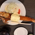 AB-kitchen - エビフライ(特大)1尾の定食税込3200円(要予約)