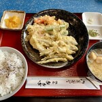 網元おおば - ワカサギ天ぷら定食