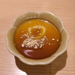 新宿御苑 天ぷら串 山本家 - 自家製プリン黒蜜きな粉