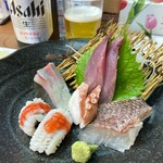 居酒屋 いろは - お刺身５種盛り　600円