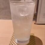 新宿御苑 天ぷら串 山本家 - 青一髪のソーダ割り