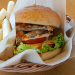 コシキテラス - 断崖バーガー　セット　1,650円