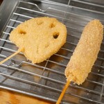 串カツ田中 - レンコン、チョリソー