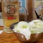 串カツ田中 - JJ ジャスミン焼酎×ジャスミン茶、お通し