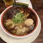 九州じゃんがららあめん 原宿店 - こぼしゃんラーメン味玉入り　1050円