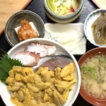 すぎ乃 - 景子のうに丼（上から）