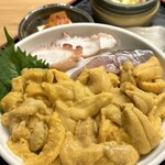 すぎ乃 - 景子のうに丼（丼アップ）