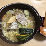 ほうとう蔵 歩成 フルーツライン店 - 黄金ほうとう鶏肉入り