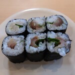 回転寿司すノ家 - サバシソ巻