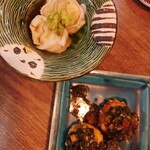 餃子房 包ム - 小海老の水餃子とニラ饅頭