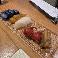 月。 - お漬物盛り