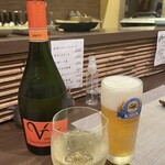 創彩和房ふじた - スパークリングワイン・生ビール