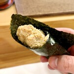 穴子料理と地酒 浅草 川井 - 毛蟹の手巻き