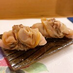 穴子料理と地酒 浅草 川井 - 煮蛤の握り　千葉産