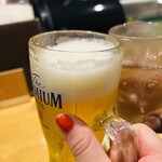 串処 直々 - 神泡認定店のビール