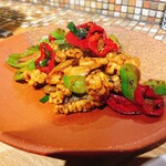 幸菜福耳 - 鱧と万願寺とうがらしの炒め