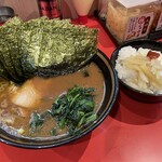 大﨑家 - ラーメン並＋海苔＋ライス