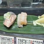 立食い寿司 根室花まる - にしん、甘エビ