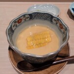 鮨 はしもと - とうもろこしの茶碗蒸し