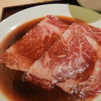 天壇 赤坂店 - 『天壇ロースランチ』のリブロイン × 2