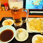 天丼てんや 浅草店 - ビールセット