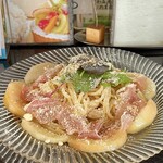 カフェダイニングアフェット - 週替わりパスタ
桃と生ハムの冷製パスタ ＋500円