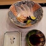 馬車道 大かわ - 鮃とツブ貝