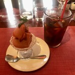 農家のイタリアン サンテンイチヨン - ドルチェのジェラートとアイスティー