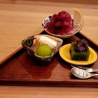 馬車道 大かわ - 甘味三種