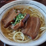 そば処 竹の子 - 三枚肉そば1200円