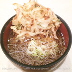 そば庄 - 天ぷらそば 天ぷらを寝かせると丼いっぱいになります