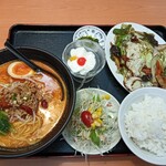 川龍 - 料理写真:回鍋肉担々麺定食