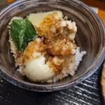 あずみの庵 - ハモの天丼