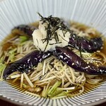 登美 - 揚げなすおろし蕎麦