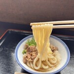 手打ちうどん 清水屋 - 見事に決まった、お決まりのポーズ(^_^)v