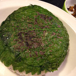 会津 田舎家 - シソおにぎり