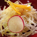 会津 田舎家 - 朝どり大根の千切り