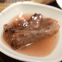 天壇 赤坂店 - 『天壇ロースランチ』のリブロインを出汁に付けて喰らう！