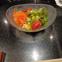 鉄板焼 しろや 銀座亭 - 彩りサラダ