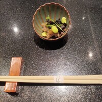 鉄板焼 しろや 銀座亭 - 肉の味噌和えとヒジキ