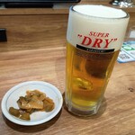 福しん - 生ビール(中)　500円