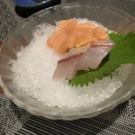 御料理 雫 - お通しのお刺身