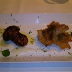 代官山ASO チェレステ - 松茸の炭火焼、鱧のフリット、すだちのソースで