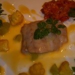 代官山ASO チェレステ - 甘鯛のヴァポーレ ハーブ、トマト、シャインマスカットを添えて